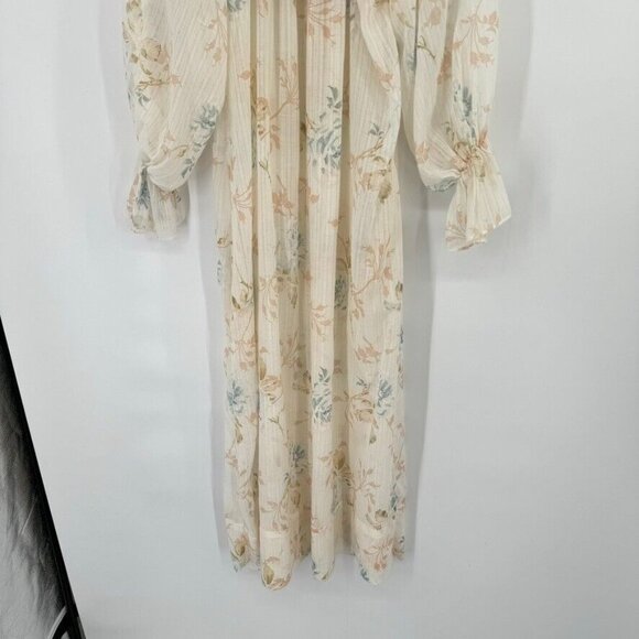 Gilligan & O'Malley Cottage Core Floral Vintage Nightgown smocked hooded medium - Picture 16 of 16